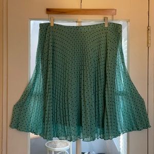 Maison Jules Mint Green w/ Navy Polka Dot Skirt